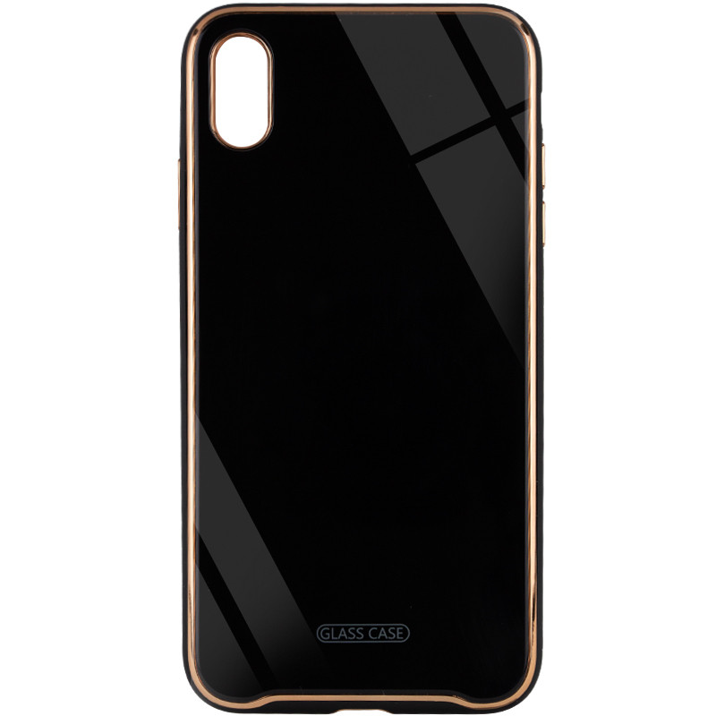 

TPU+Glass чехол Venezia для Apple iPhone XS Max (6.5") Черный / Black (140491)