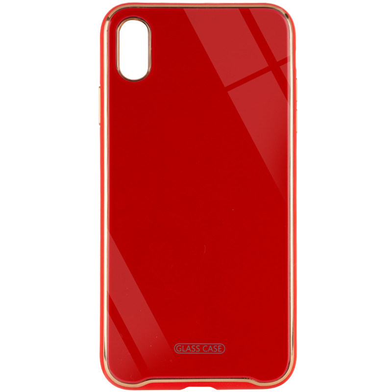 

TPU+Glass чохол Venezia для Apple iPhone XS Max (6.5") (Червоний / Red)