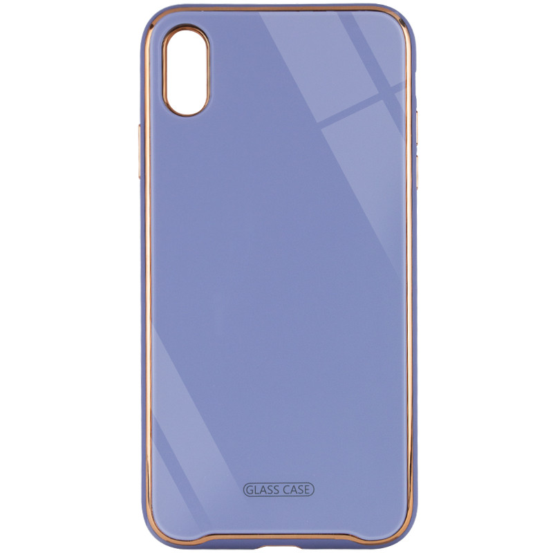 

TPU+Glass чохол Venezia для Apple iPhone XS Max (6.5") (Бузковий / Dasheen)