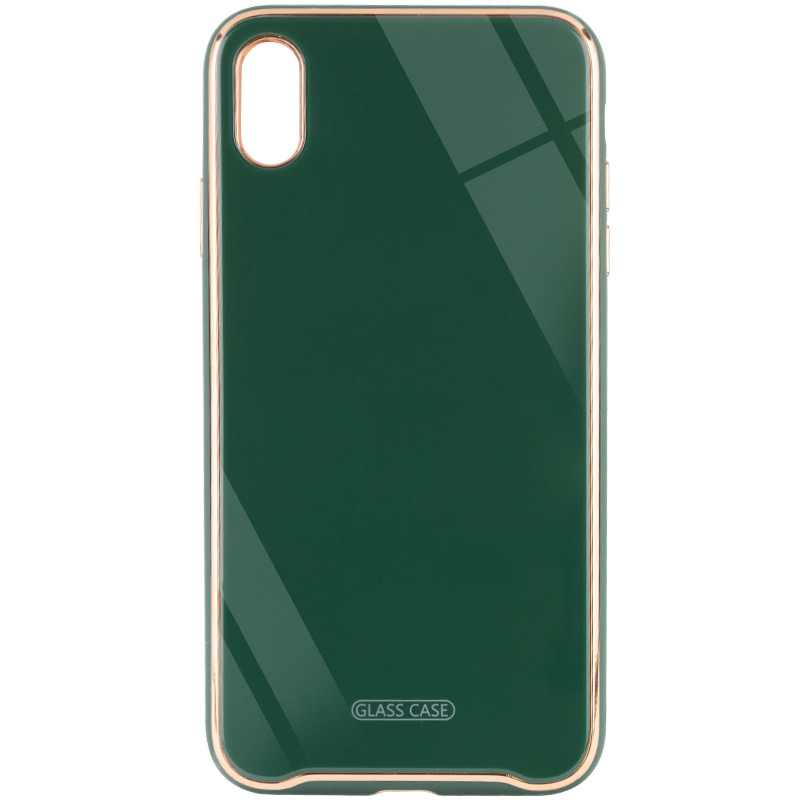 

TPU+Glass чохол Venezia для Apple iPhone XS Max (6.5") (Зелений / Dark Green)
