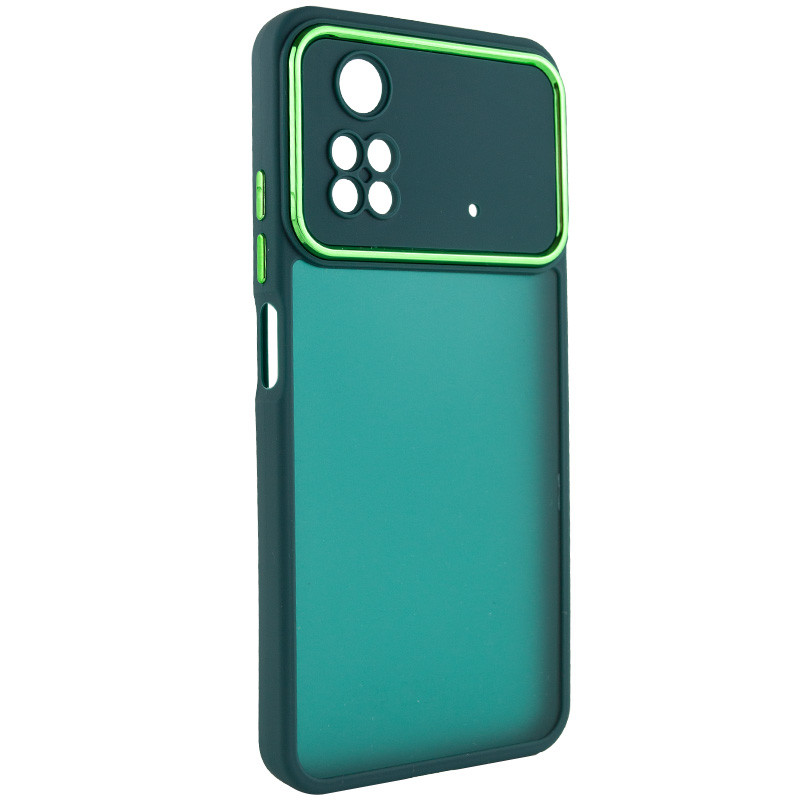 

TPU+PC чехол Accent для Xiaomi Poco M4 Pro 4G Green (247549)