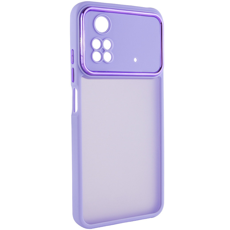 

TPU+PC чохол Accent для Xiaomi Poco M4 Pro 5G (White / Purple)