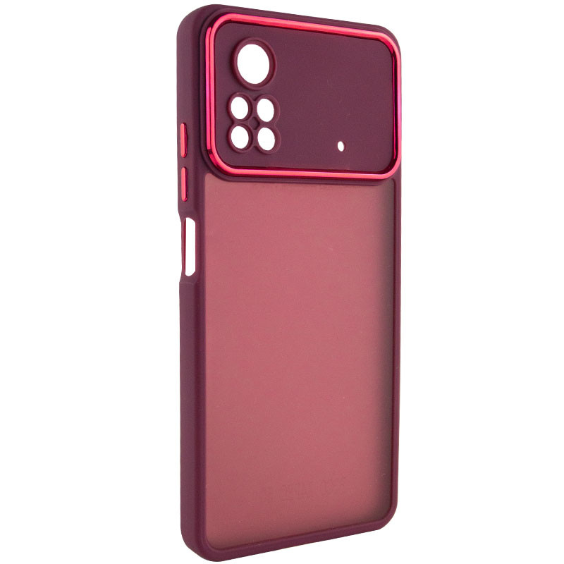 

TPU+PC чехол Accent для Xiaomi Poco X4 Pro 5G Magenta (227087)