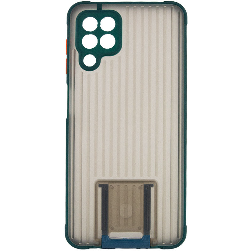 

TPU+PC чехол Bracket для Samsung Galaxy A12 Nacho Зеленый (200170)