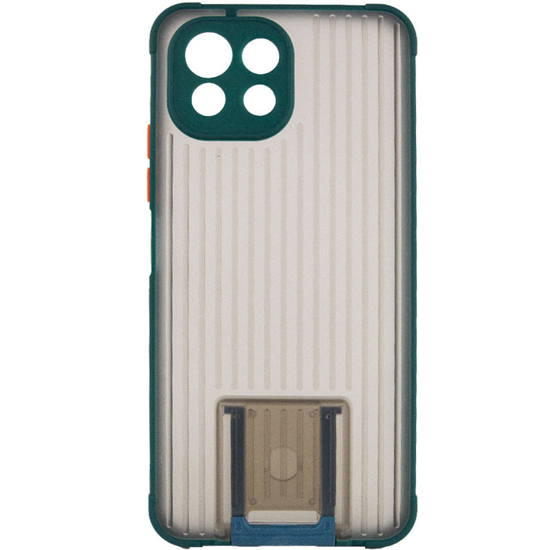 

TPU+PC чохол Bracket для Xiaomi Mi 11 Lite (Зелений)