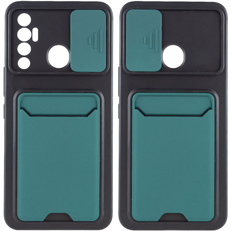 

TPU+PC чехол Card Holder для TECNO Spark 7 Pro Зеленый (202176)