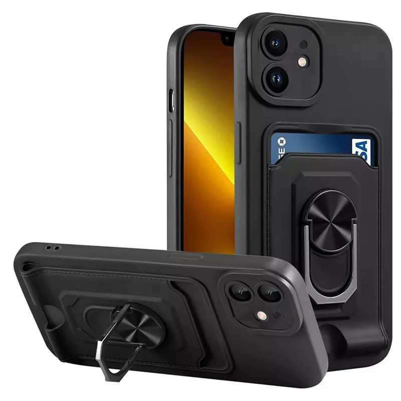 

TPU+PC чохол CardRing для Apple iPhone 11 (6.1")