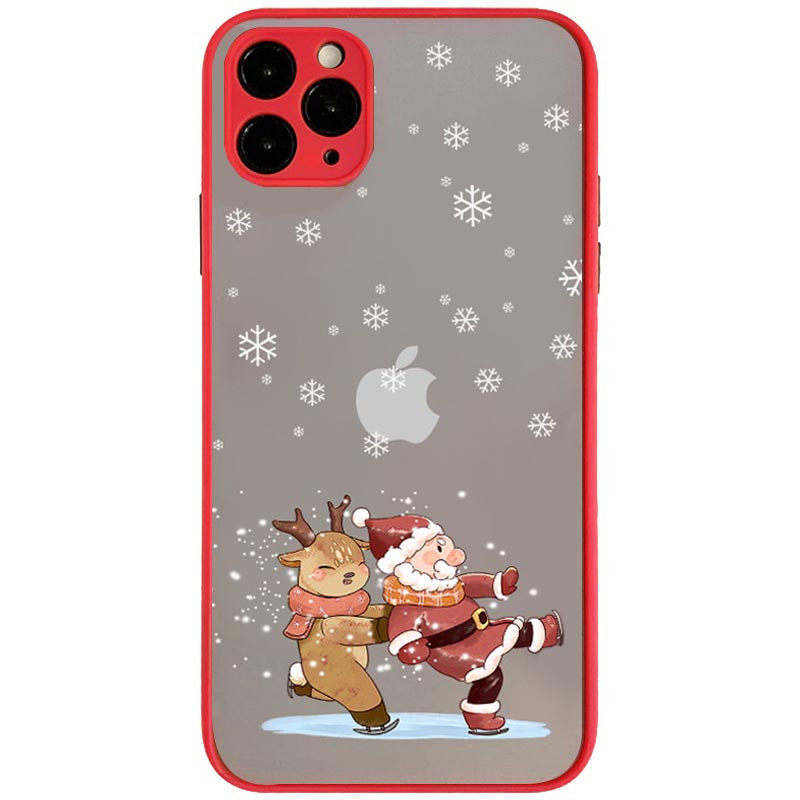 

TPU+PC чохол Christmas time для для Apple iPhone 11 Pro (5.8") (Санта)