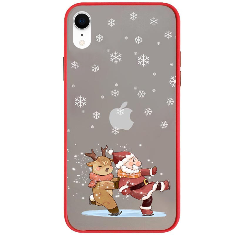

TPU+PC чехол Christmas time для Apple iPhone XR (6.1") Санта (203087)