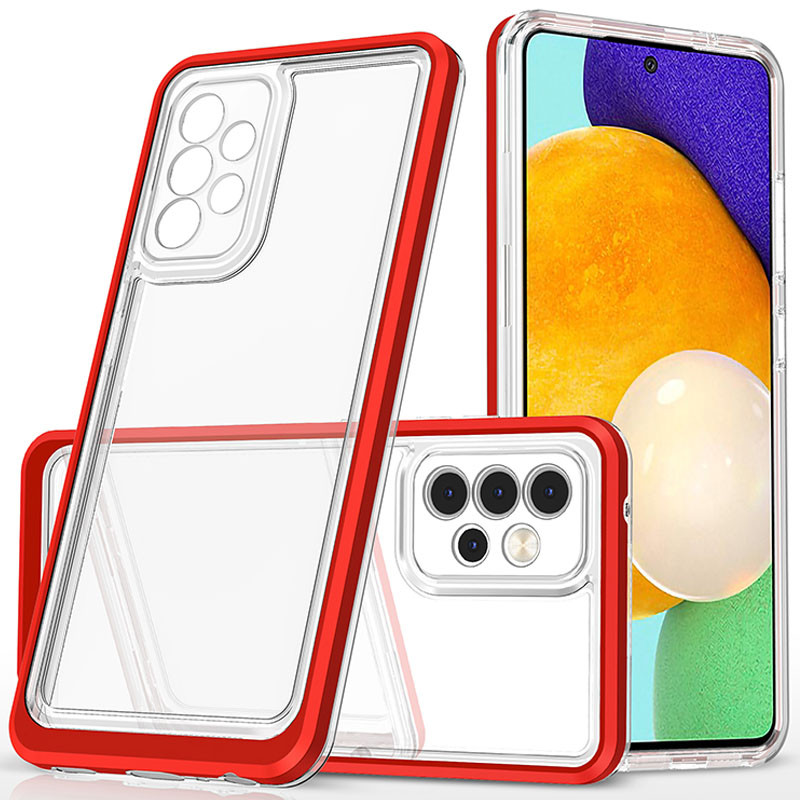 

TPU+PC чехол Clear 360 для Samsung Galaxy A52 4G / A52 5G / A52s Красный (202267)