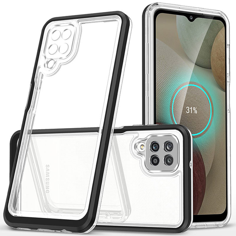 

TPU+PC чохол Clear 360 для Samsung Galaxy A22 4G (Чорний)