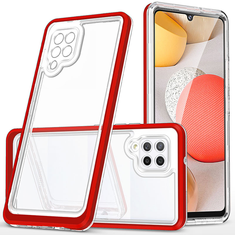 

TPU+PC чохол Clear 360 для Samsung Galaxy A22 4G (Червоний)