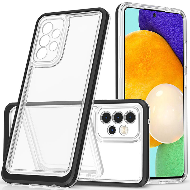 

TPU+PC чехол Clear 360 для Samsung Galaxy A32 4G Черный (202290)