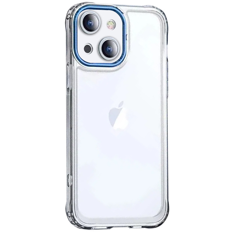 

TPU+PC чехол ColorCam для Apple iPhone 13 (6.1") Прозрачный / Синий (249716)