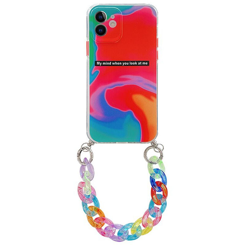 

TPU+PC чехол Colorific с подвесной цепью для Apple iPhone 11 (6.1") Blur (192158)