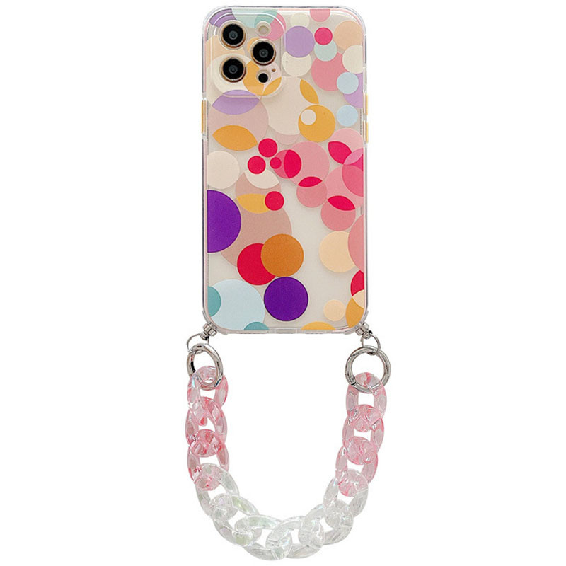 

TPU+PC чохол Colorific з підвісним ланцюгом для Apple iPhone 11 Pro (5.8") (Bubbles)