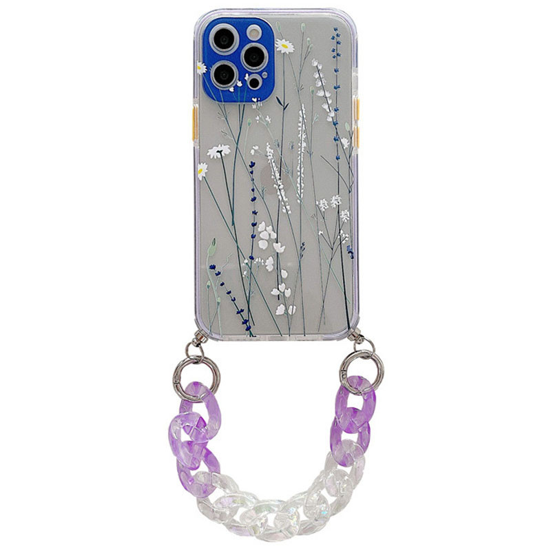 

TPU+PC чохол Colorific з підвісним ланцюгом для Apple iPhone 12 Pro (6.1'') (Lavender)