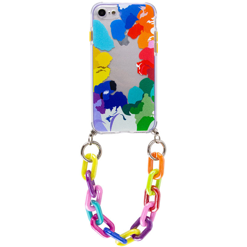

TPU+PC чохол Colorific з підвісним ланцюгом для Apple iPhone 7 / 8 (4.7'') (Palette)