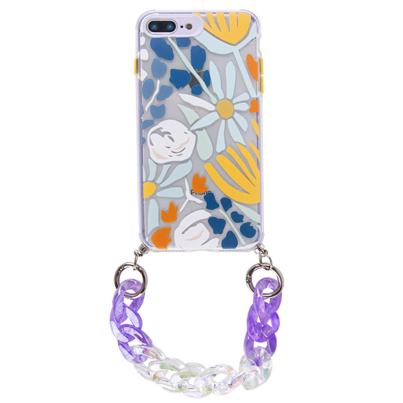 

TPU+PC чохол Colorific з підвісним ланцюгом для Apple iPhone 8 plus (5.5'') (Exotic)