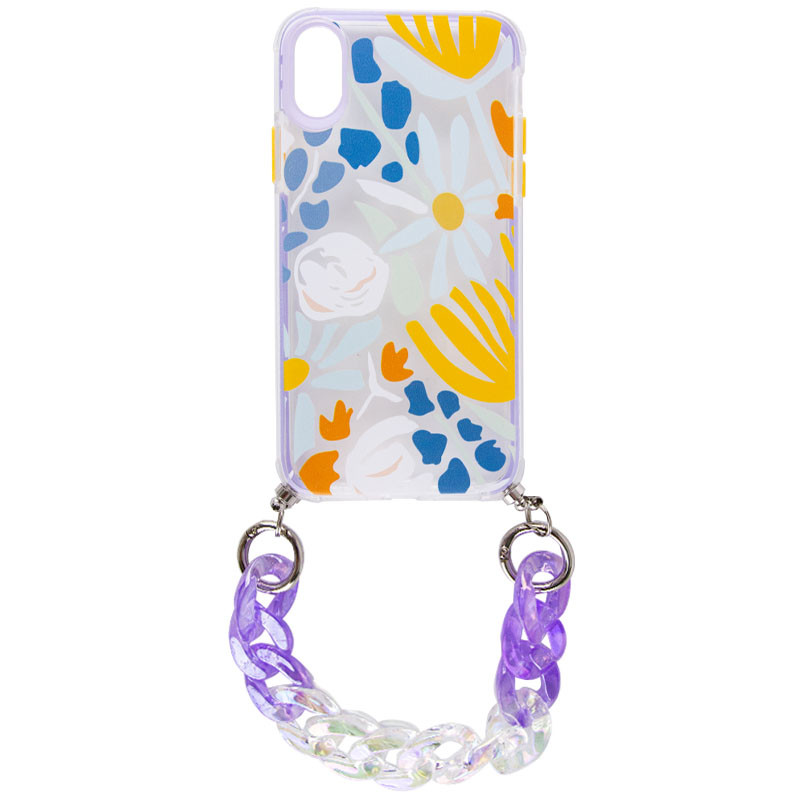 

TPU+PC чехол Colorific с подвесной цепью для Apple iPhone X / XS (5.8") Exotic (192149)