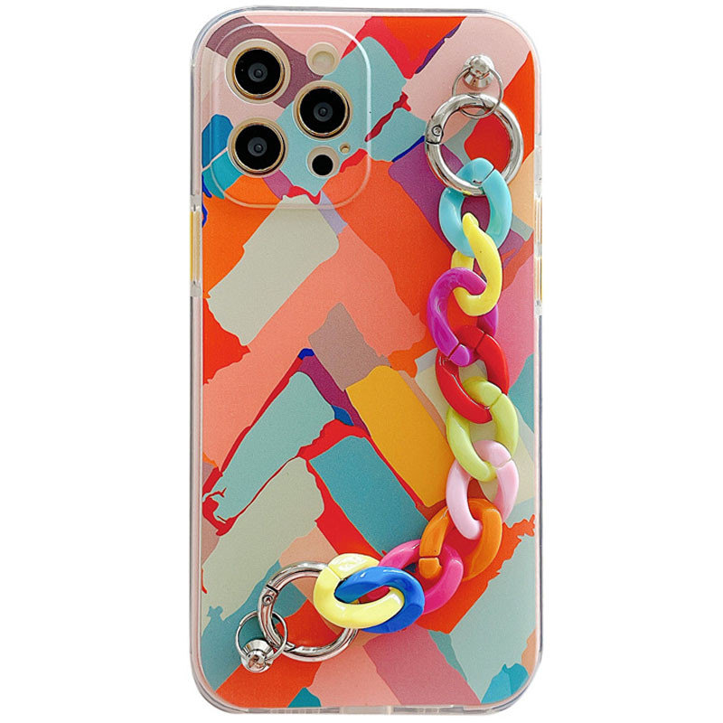 

TPU+PC чохол Colorspot з ремінцем-ланцюгом для Apple iPhone 11 Pro (5.8") (Lines)