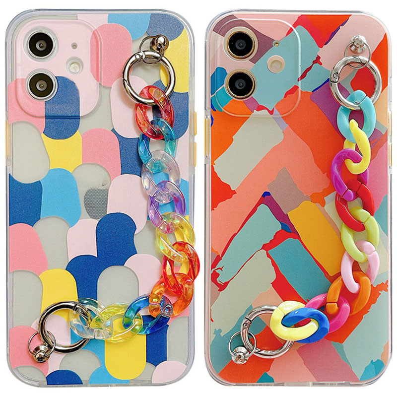 

TPU+PC чехол Colorspot с ремешком-цепью для Apple iPhone 12 mini (5.4") (192324)
