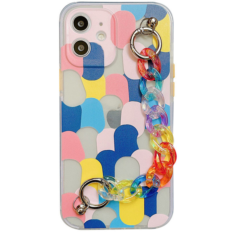 

TPU+PC чехол Colorspot с ремешком-цепью для Apple iPhone 12 mini (5.4") Dots (192327)