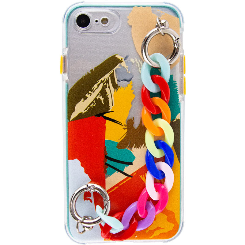 

TPU+PC чехол Colorspot с ремешком-цепью для Apple iPhone 7 / 8 / SE (2020) (4.7") Tropic (192259)