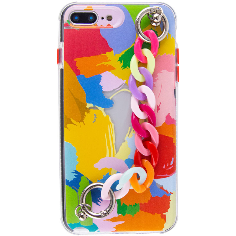 

TPU+PC чехол Colorspot с ремешком-цепью для Apple iPhone 7 plus / 8 plus (5.5") Brush (192263)