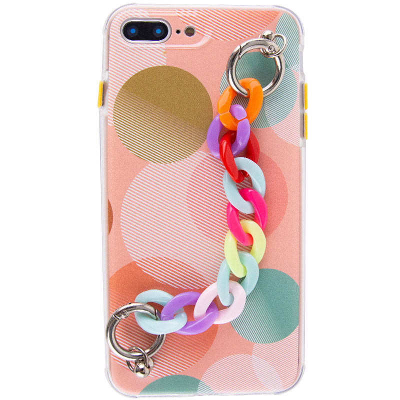 

TPU+PC чохол Colorspot з ремінцем-ланцюгом для Apple iPhone 8 plus (5.5'') (Bubbles)