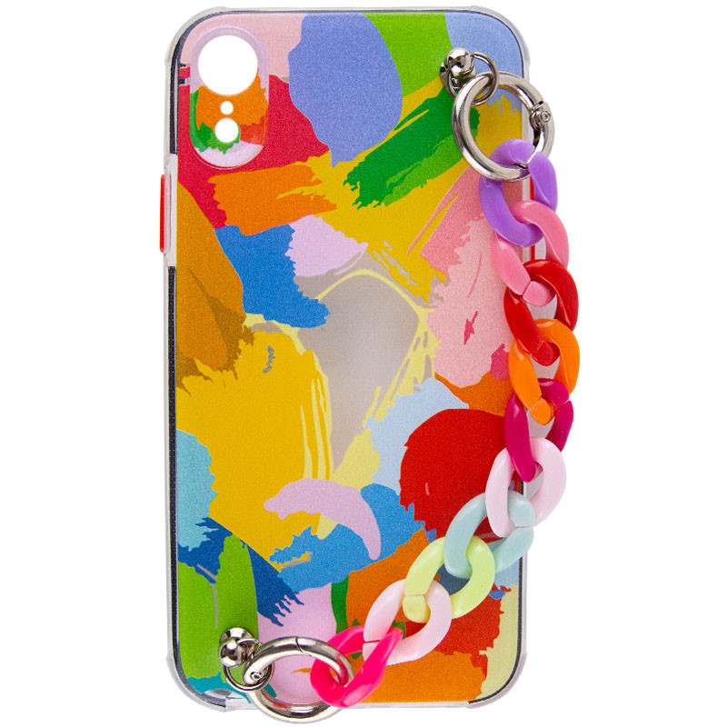 

TPU+PC чехол Colorspot с ремешком-цепью для Apple iPhone XR (6.1") Brush (192279)