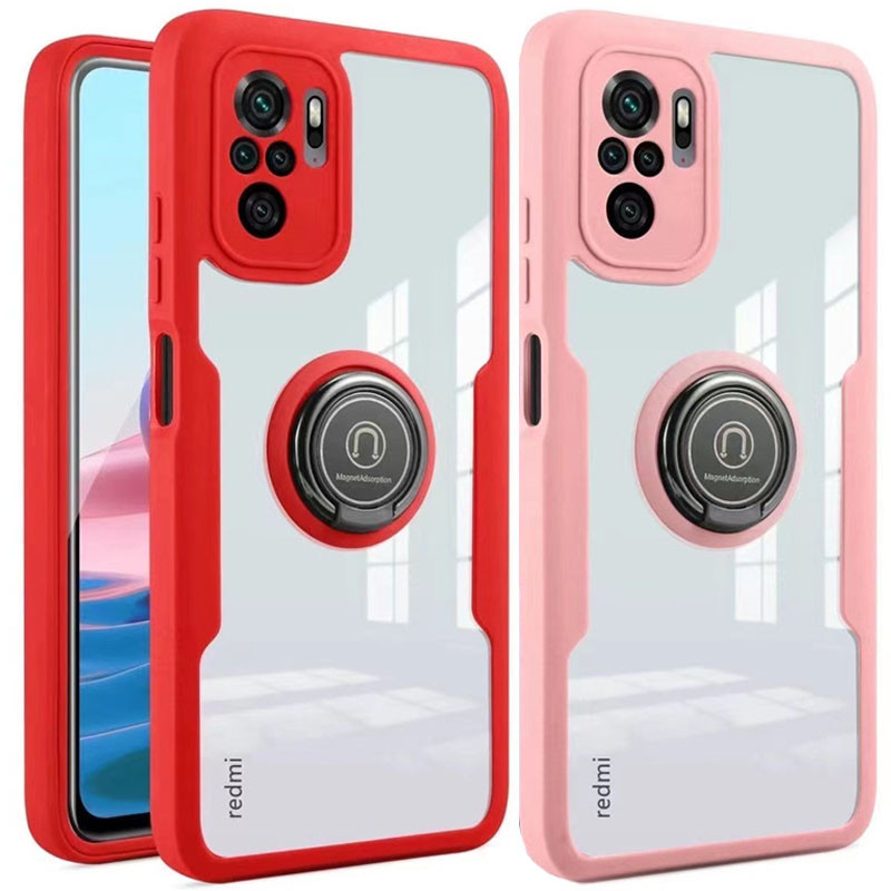 

TPU+PC чехол Crystal Ring 360 для Xiaomi Redmi Note 10 / Note 10s (202038)