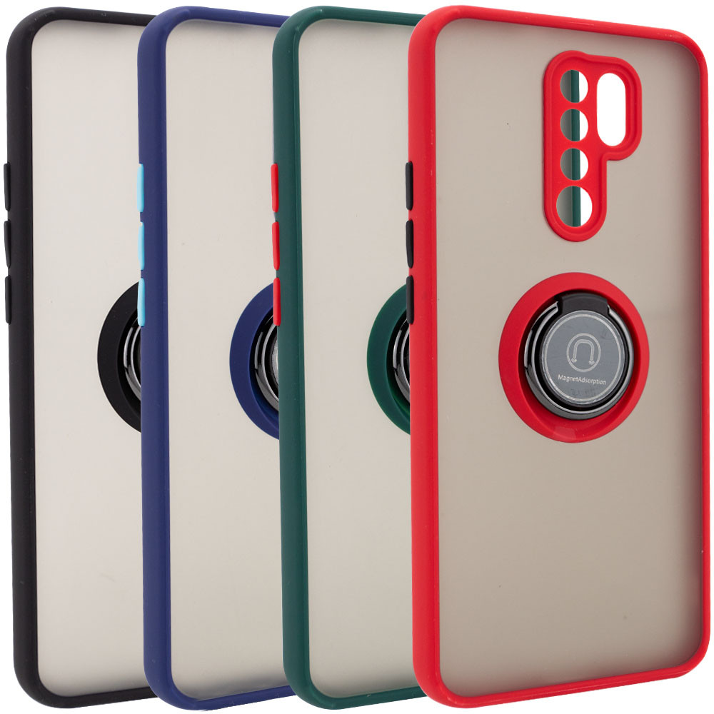 

TPU+PC чехол Deen ColorEdgingRing for Magnet для Xiaomi Redmi 9 (146890)