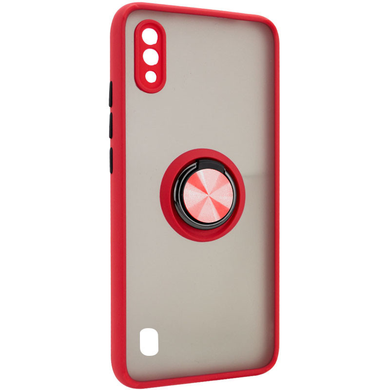 

TPU+PC чехол Deen ColorEdgingRing for Magnet для ZTE Blade A5 (2020) Красный (207890)