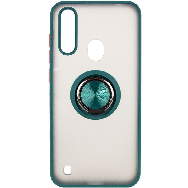 

TPU+PC чохол Deen ColorEdgingRing for Magnet для ZTE Blade A7 (2020) (Зелений)