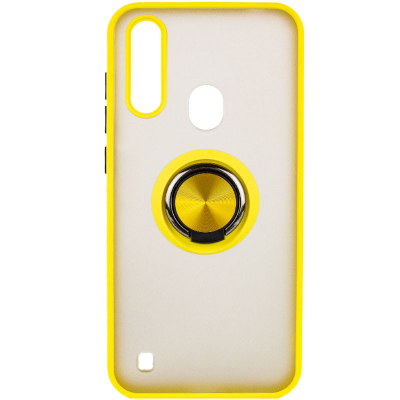 

TPU+PC чехол Deen ColorEdgingRing for Magnet для ZTE Blade A7 (2020) Желтый (207903)