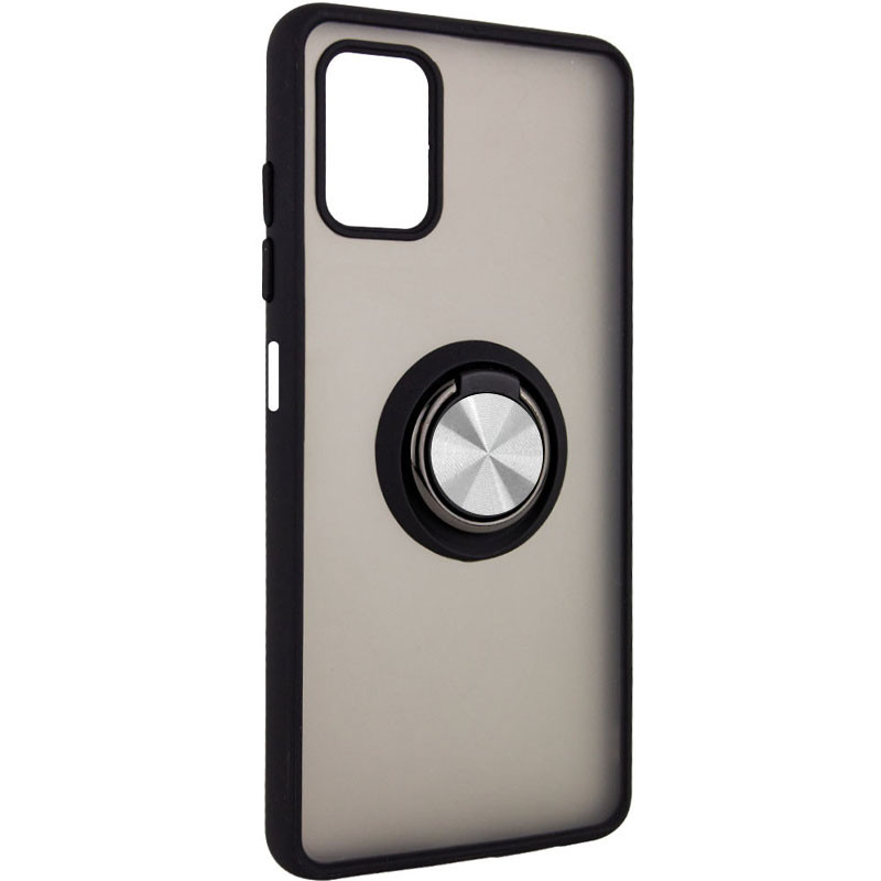 

TPU+PC чехол Deen ColorEdgingRing for Magnet для ZTE Blade A71 Черный (207916)