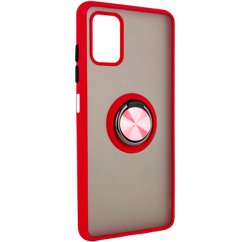 

TPU+PC чехол Deen ColorEdgingRing for Magnet для ZTE Blade A71 Красный (207913)