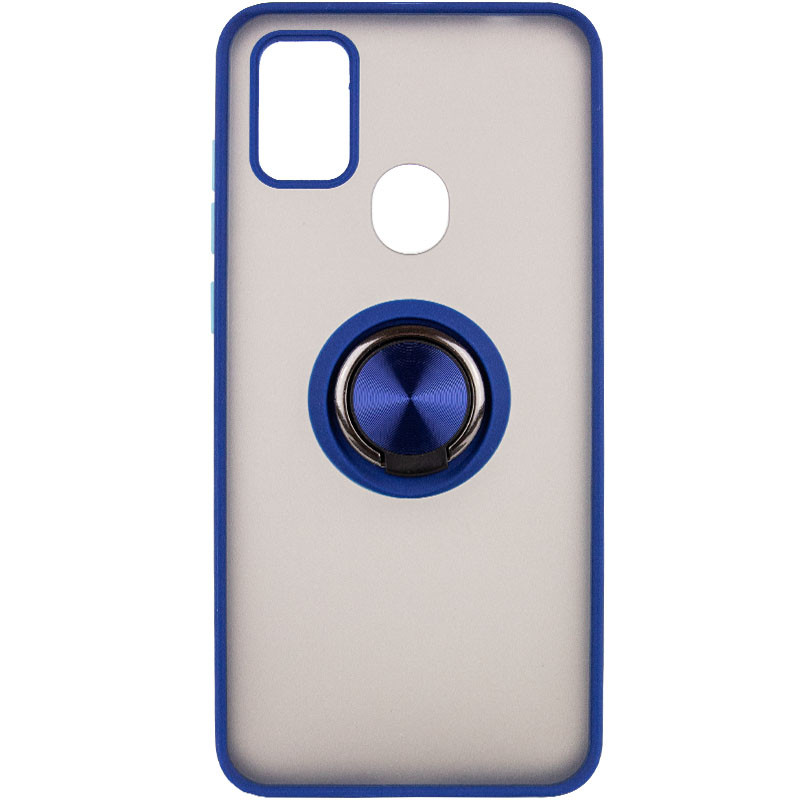 

TPU+PC чохол Deen ColorEdgingRing for Magnet для ZTE Blade A7s (2020) (Синій)