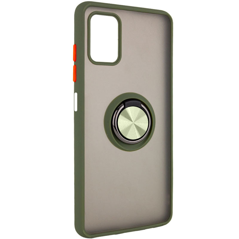 

TPU+PC чехол Deen ColorEdgingRing for Magnet для ZTE Blade V30 Vita Оливковый (207946)