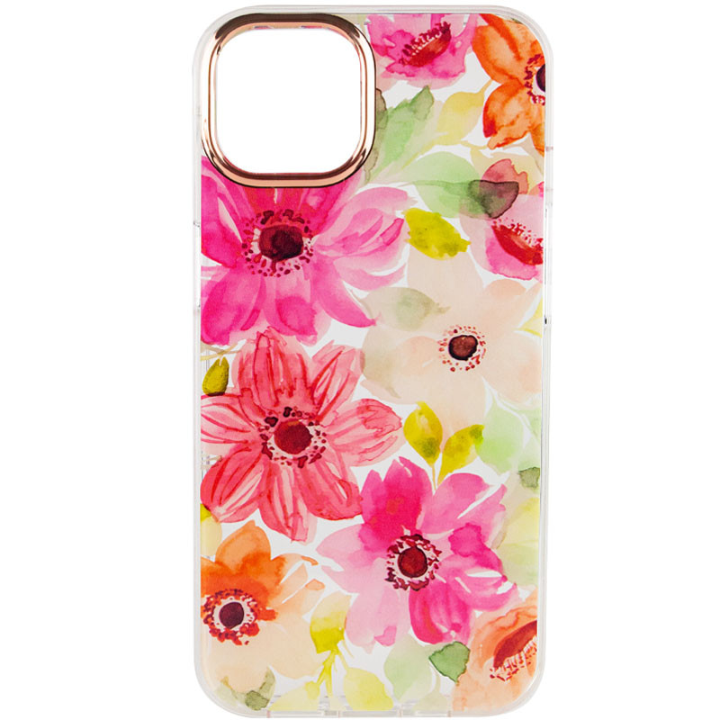 

TPU+PC чехол Flowers для Apple iPhone 11 (6.1") Paint bloom (203887)