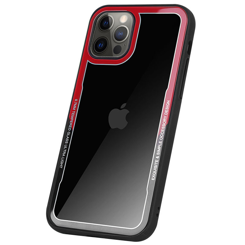 

TPU+PC чохол G-Case Shock Crystal для Apple iPhone 12 Pro (6.1'') (Чорний / червоний)