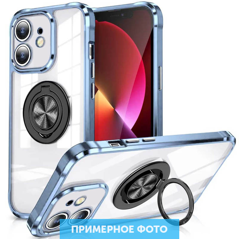

TPU+PC чехол Kickstand Color для Apple iPhone 11 (6.1") Синий / Черный (246866)