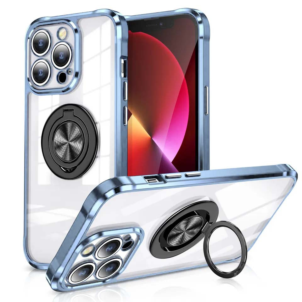 

TPU+PC чехол Kickstand Color для Apple iPhone 13 Pro (6.1") Синий / Черный (246870)