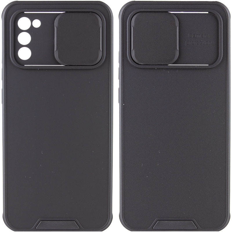 

TPU+PC чехол Lens series для Samsung Galaxy A02s (Чорний)