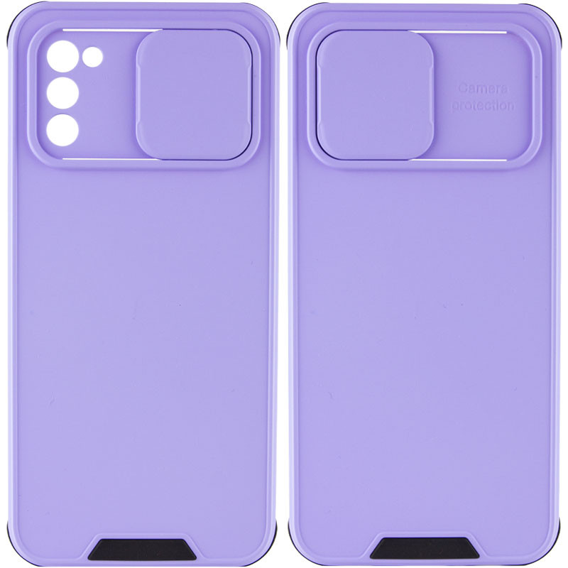 

TPU+PC чехол Lens series для Samsung Galaxy A02s (Бузковий)