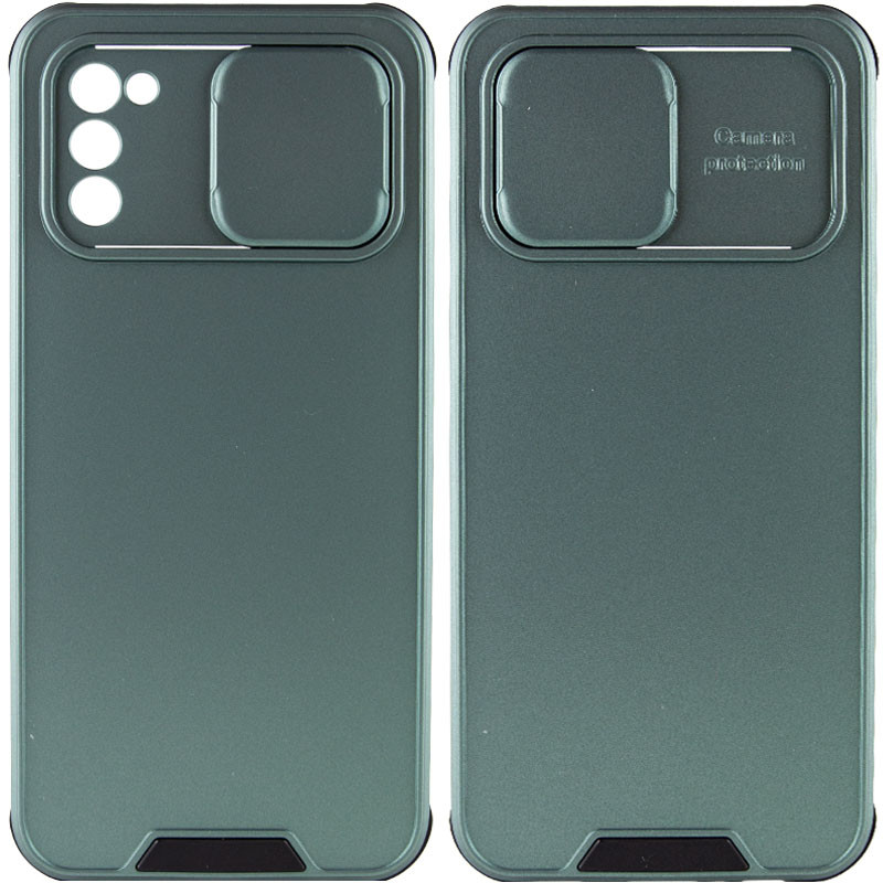 

TPU+PC чехол Lens series для Samsung Galaxy A02s (Зелений)