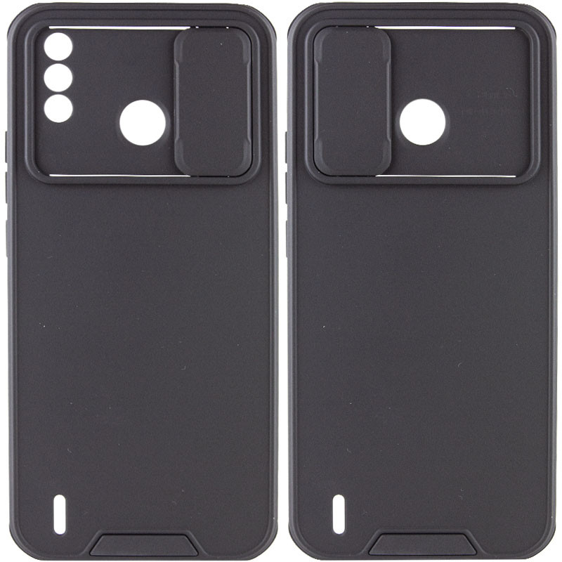 

TPU+PC чехол Lens series для Samsung Galaxy A12 (Чорний)