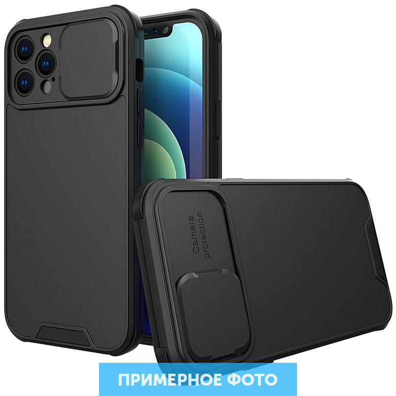 

TPU+PC чехол Lens series для Samsung Galaxy A12 / M12 Черный (201753)