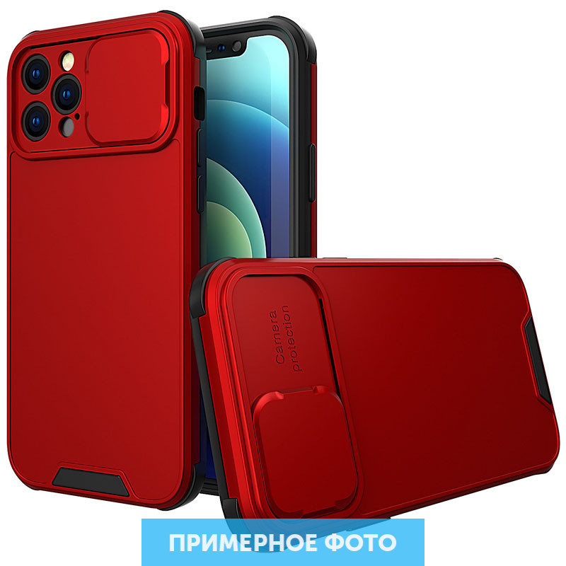 

TPU+PC чехол Lens series для Samsung Galaxy A12 Nacho Красный (201749)